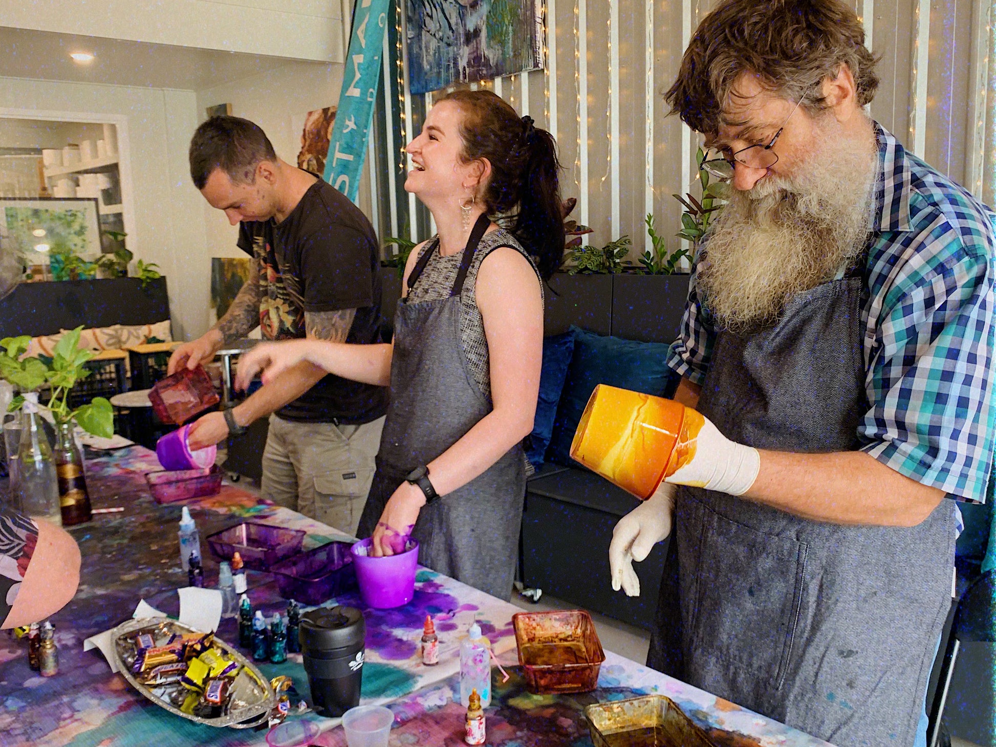 SAT 7TH JUNE, 2-4.30PM - Alcohol Inks Planter workshop - Teagan Watts