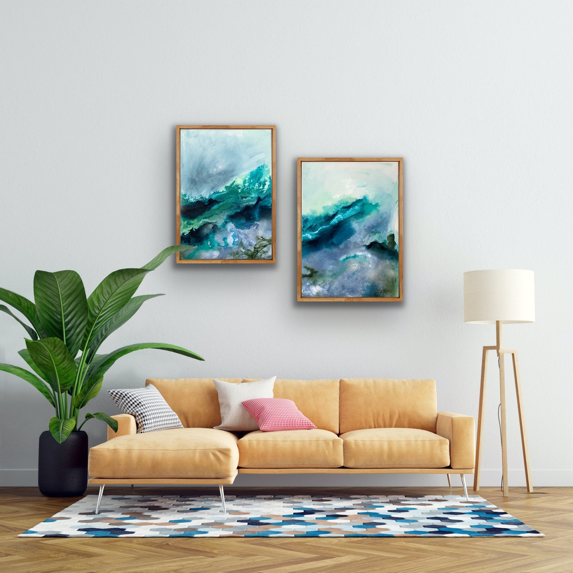 SOLD - Consumed I & II – original artwork - Teagan Watts