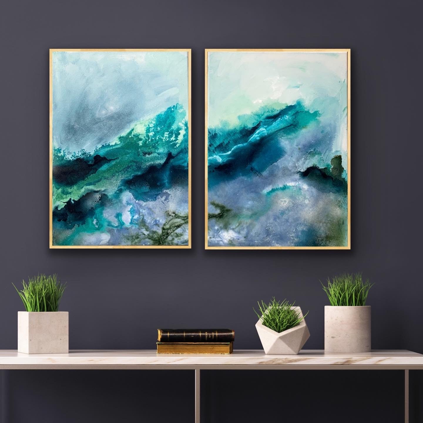 SOLD - Consumed I & II – original artwork - Teagan Watts