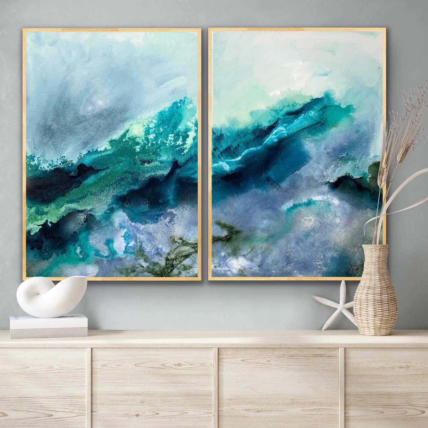 SOLD - Consumed I & II – original artwork - Teagan Watts