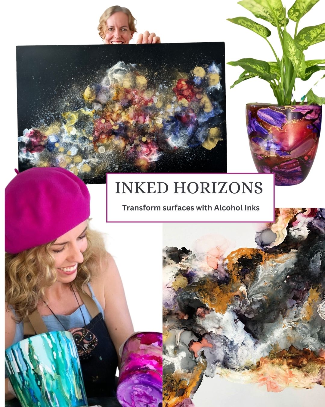 INKED HORIZONS - Alcohol Ink course bundle - Teagan Watts