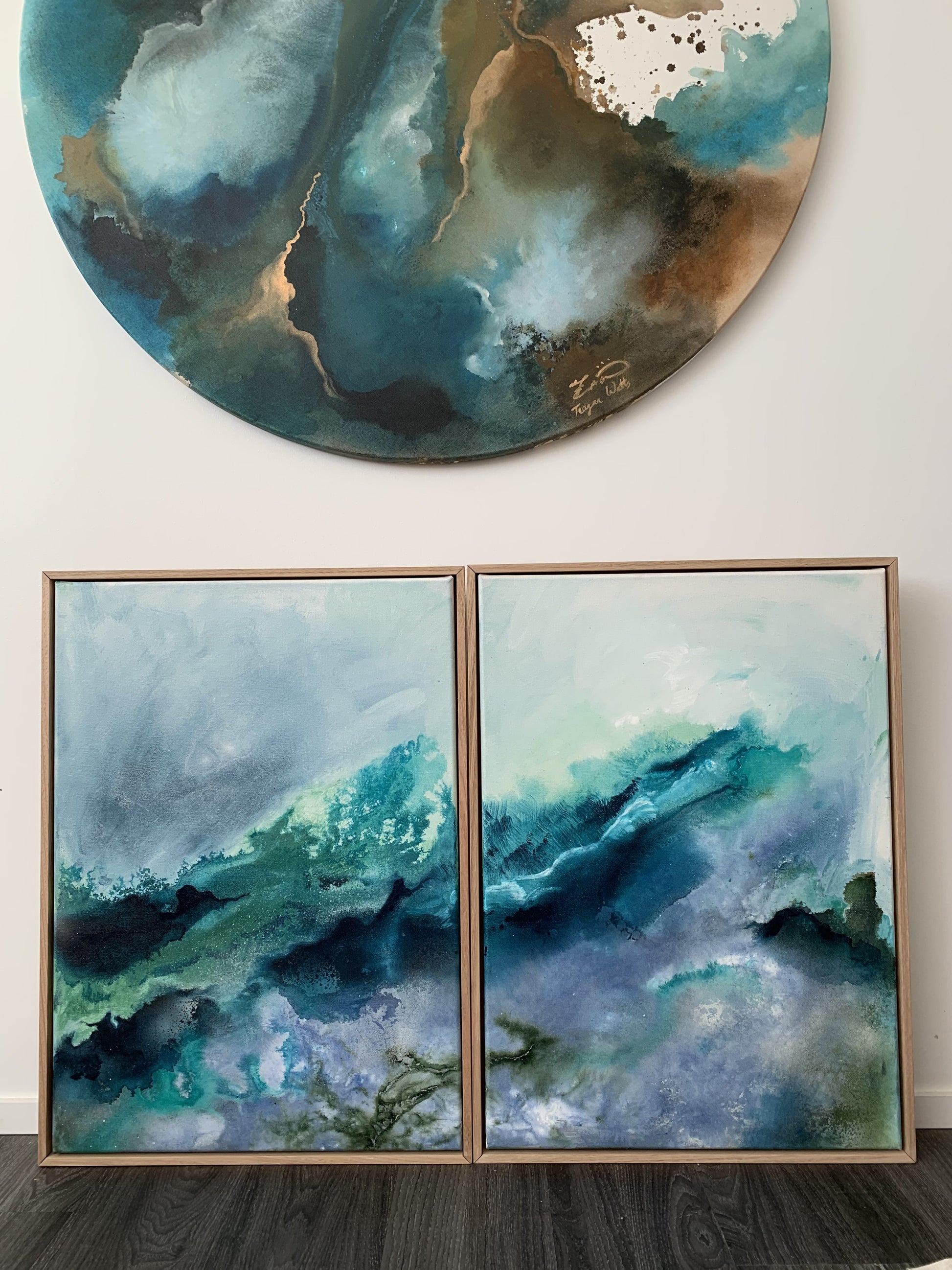 SOLD - Consumed I & II – original artwork - Teagan Watts