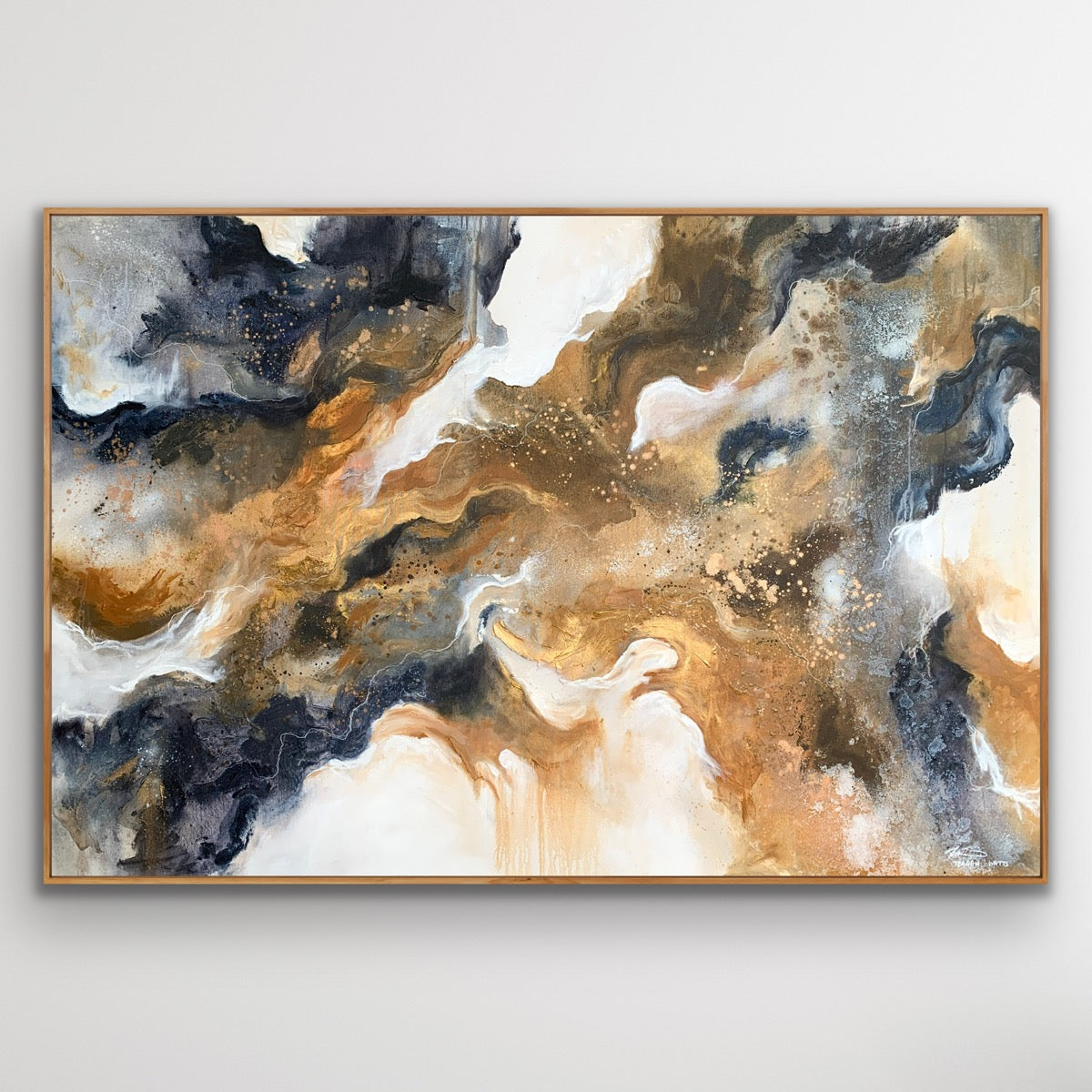 Rust coloured glasses  – original artwork - Teagan Watts