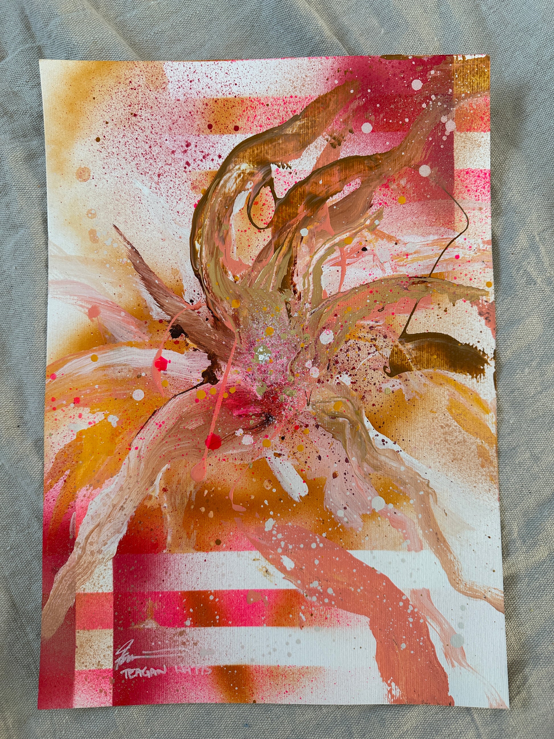 Unveil – Original A3 artwork - Teagan Watts