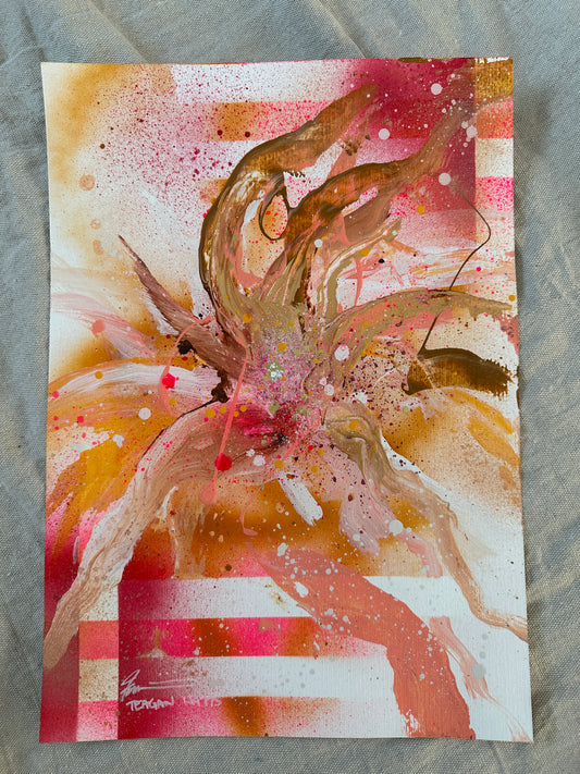 Unveil – Original A3 artwork - Teagan Watts