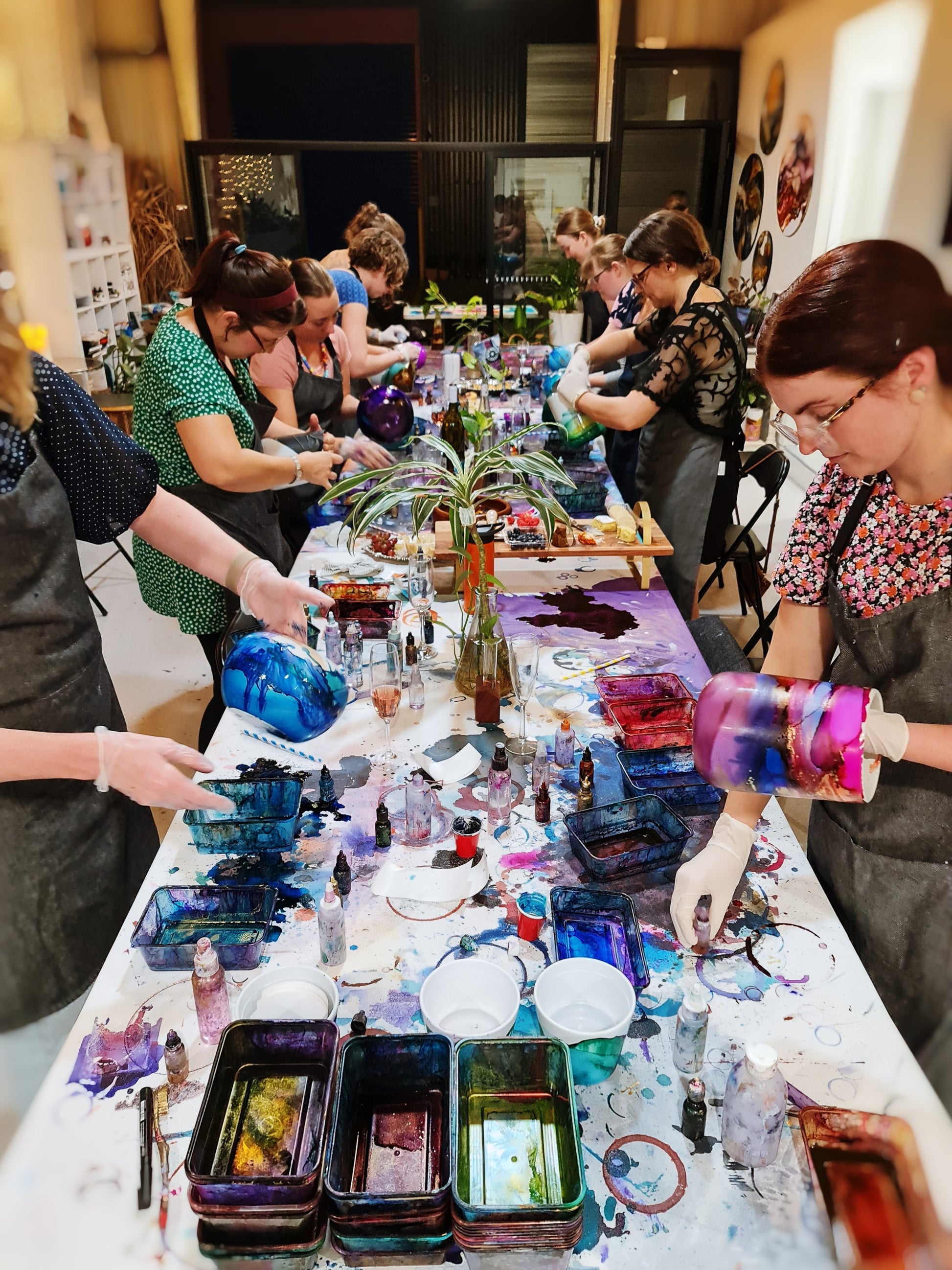 SAT 7TH JUNE, 2-4.30PM - Alcohol Inks Planter workshop - Teagan Watts