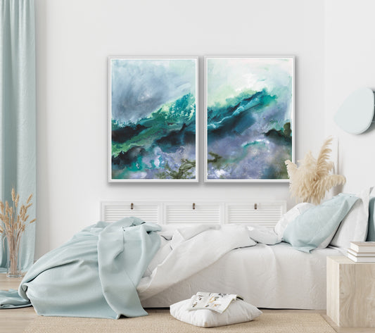 Consumed I & II Pair - Paper Prints - Teagan Watts