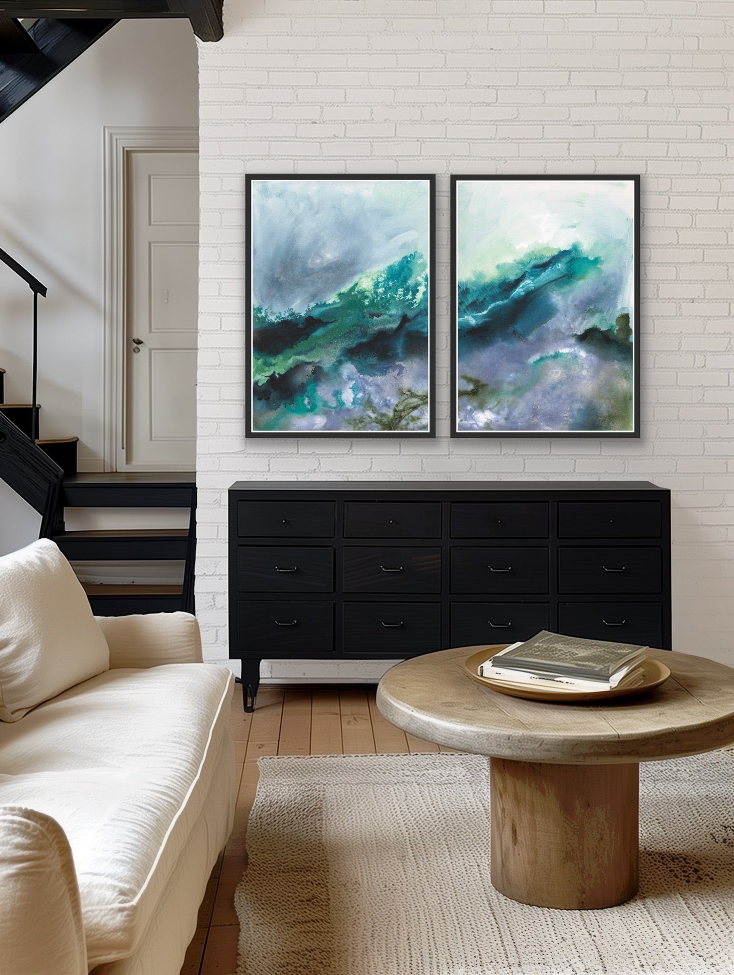 Consumed I & II Pair - Paper Prints - Teagan Watts