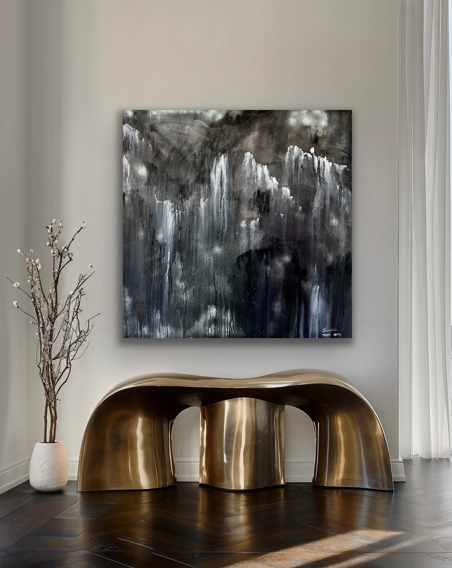 Peering through – original artwork - Teagan Watts