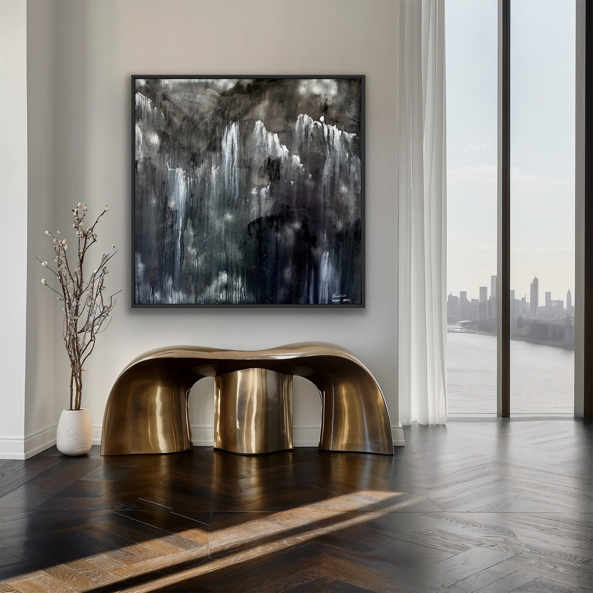 Peering through – original artwork - Teagan Watts