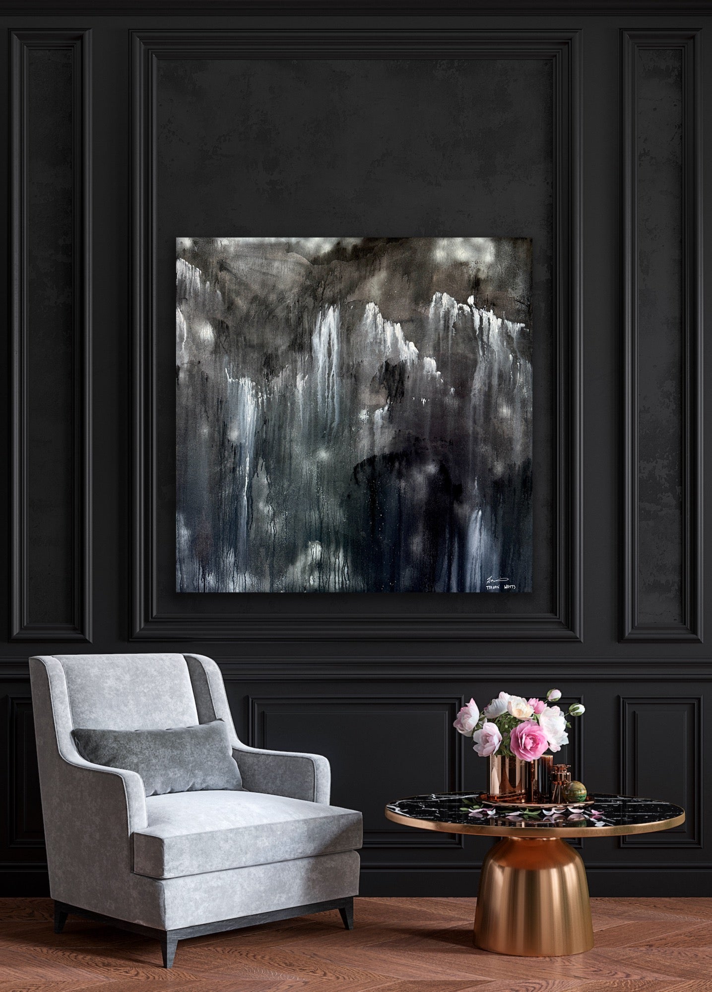 Peering through – original artwork - Teagan Watts