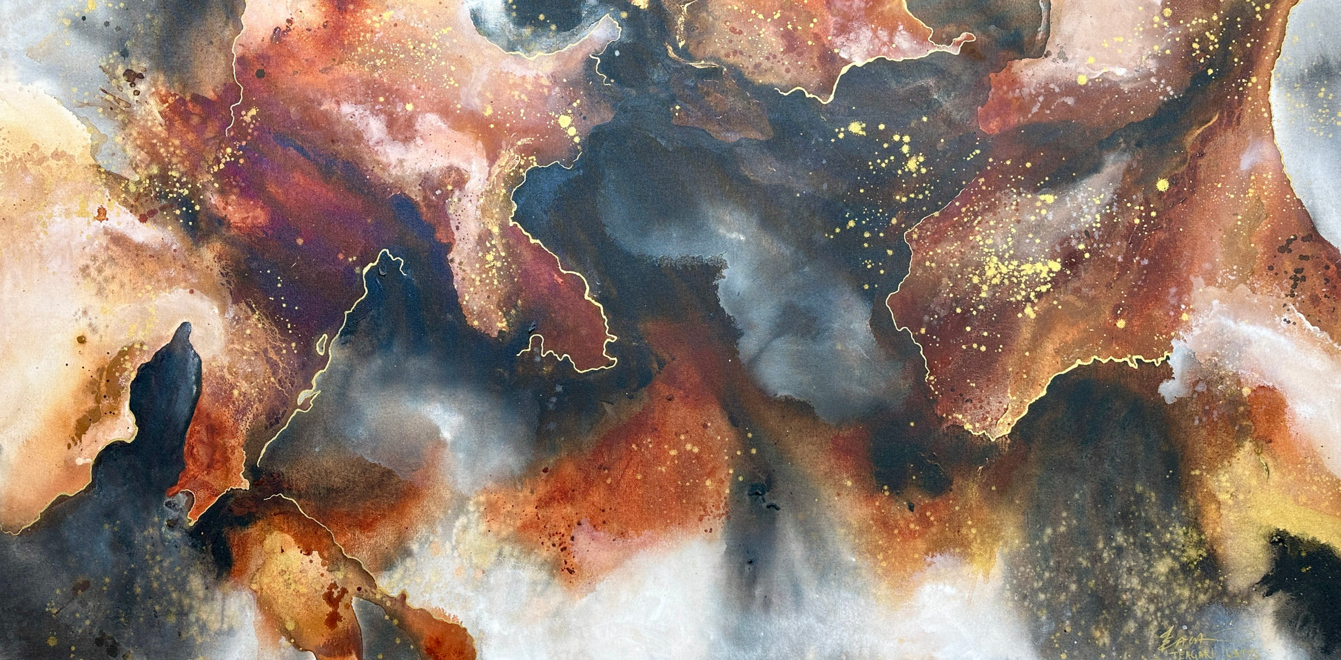 SOLD Inferno – Original artwork - Teagan Watts