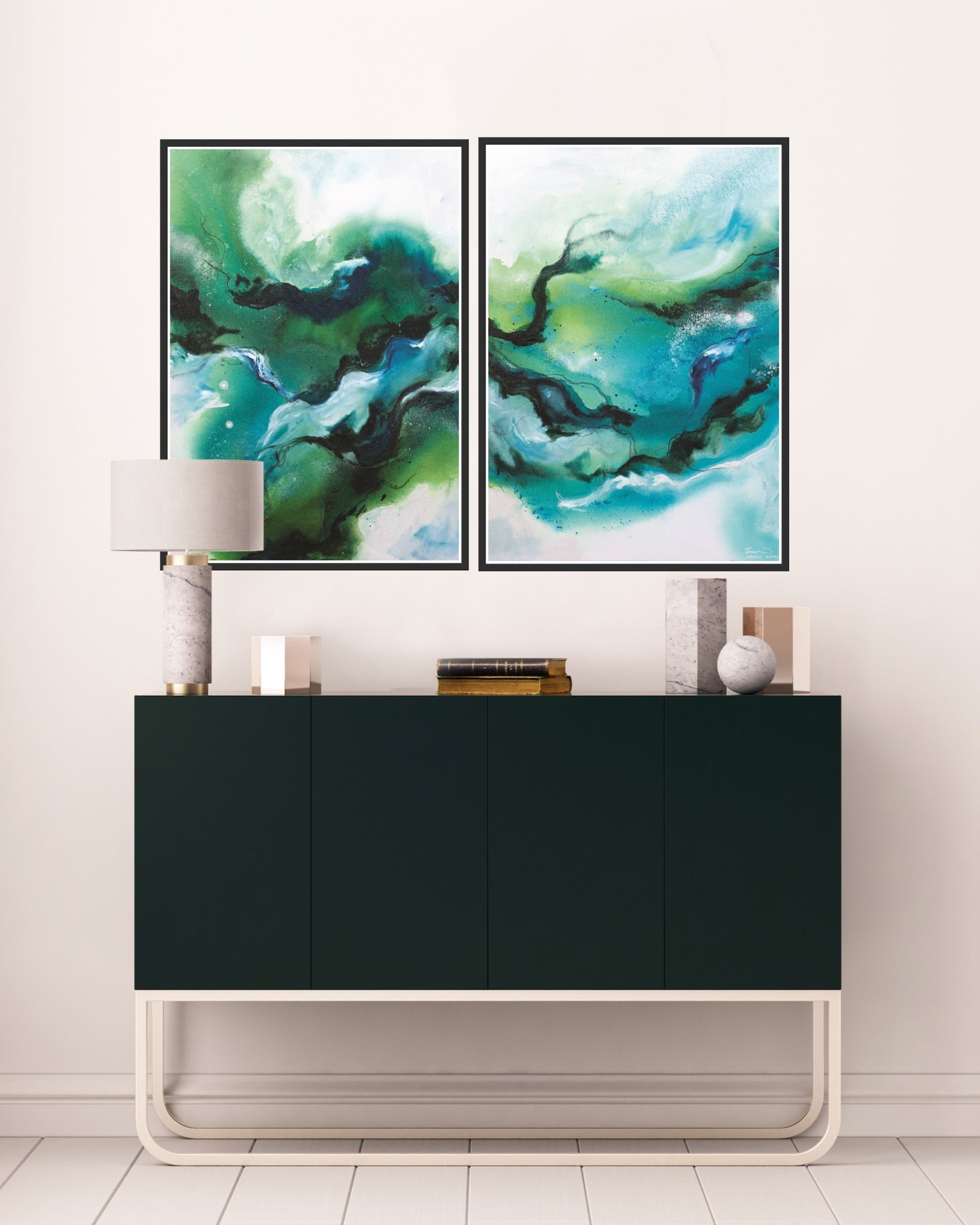 Beach House Musing I & II Pair - Paper Prints - Teagan Watts