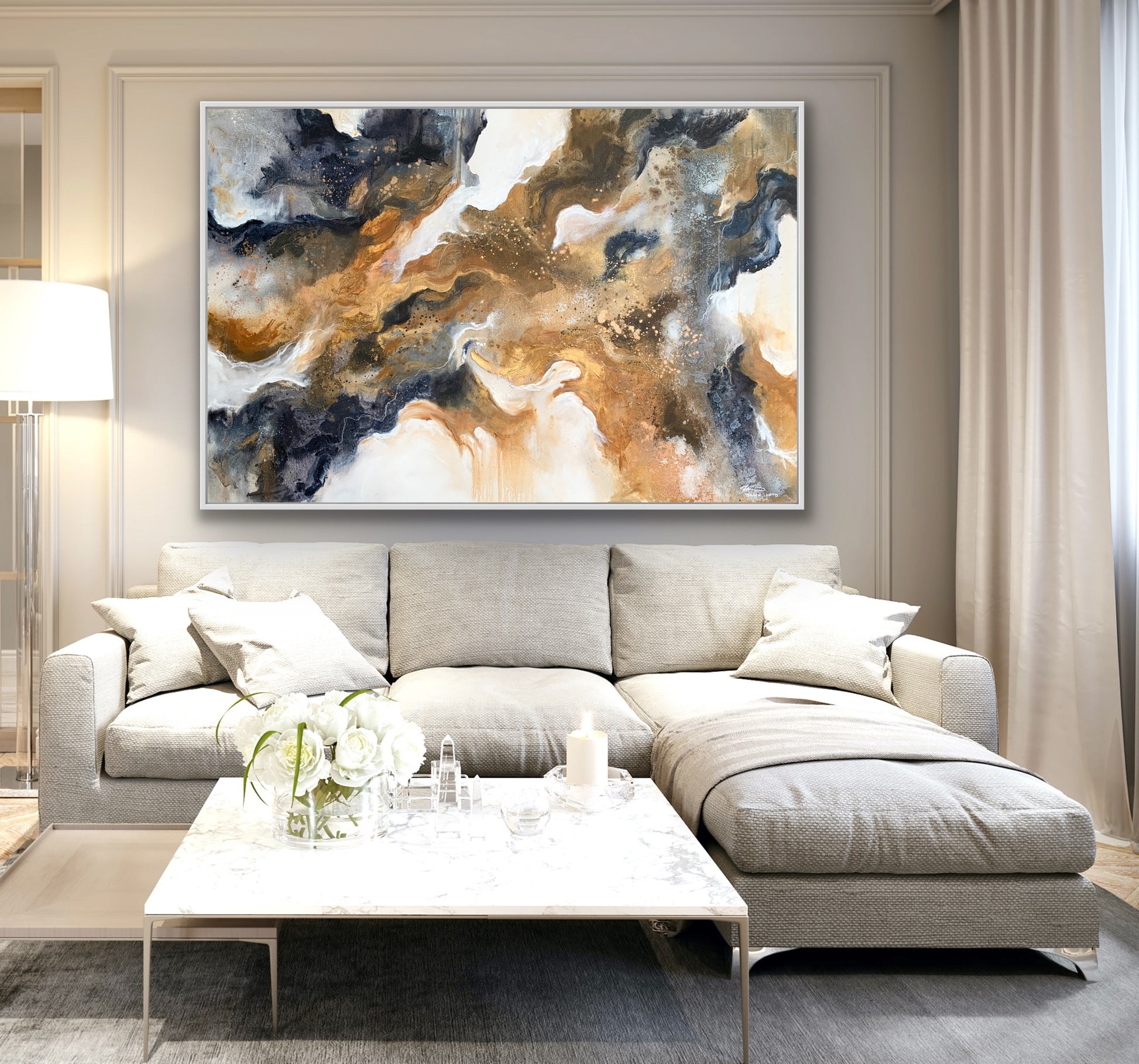 Rust coloured glasses  – original artwork - Teagan Watts