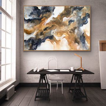 Rust coloured glasses  – original artwork - Teagan Watts