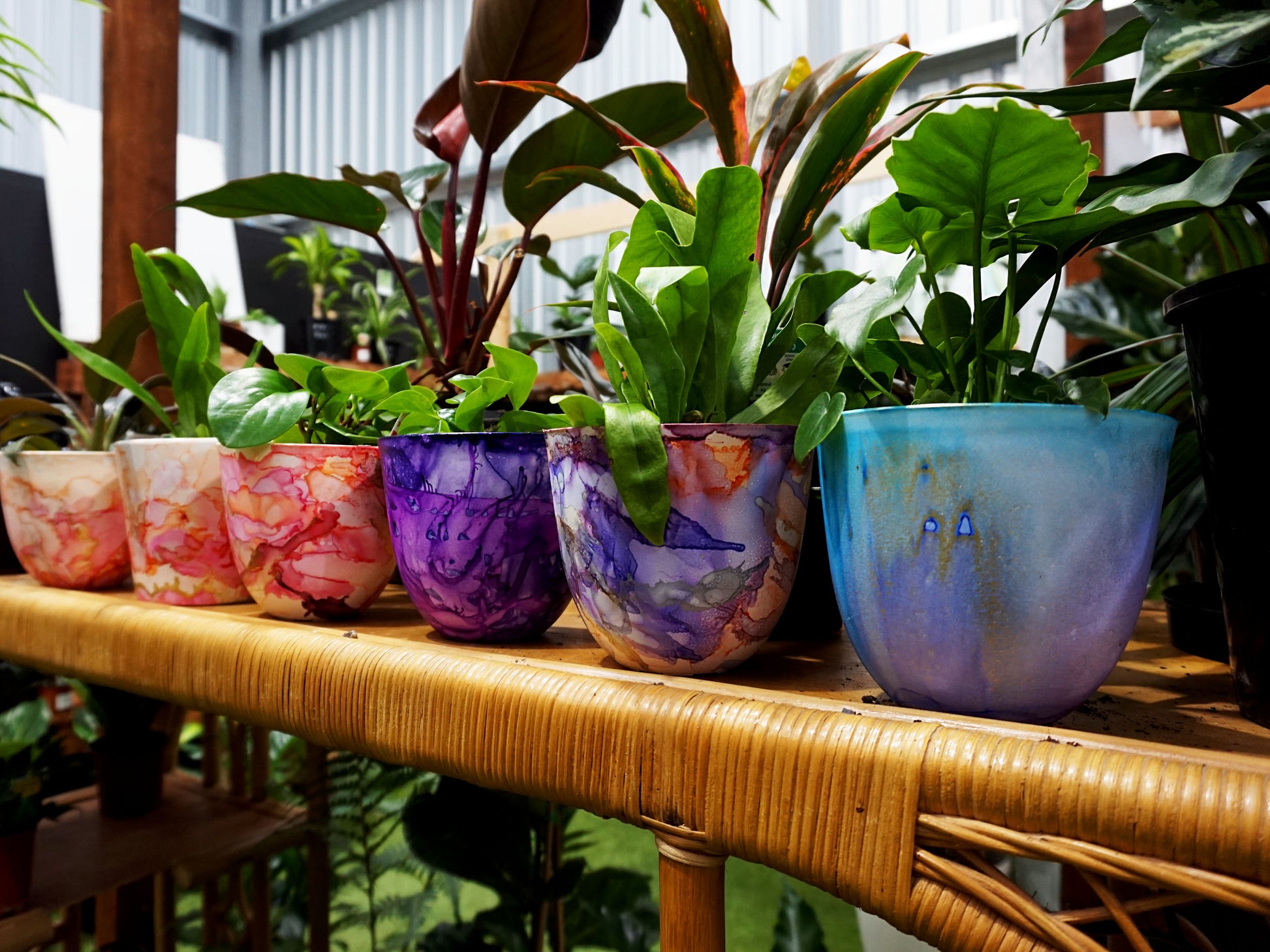 SAT 7TH JUNE, 2-4.30PM - Alcohol Inks Planter workshop - Teagan Watts