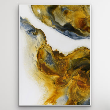 Inlet ready to frame paper print ocean inspired