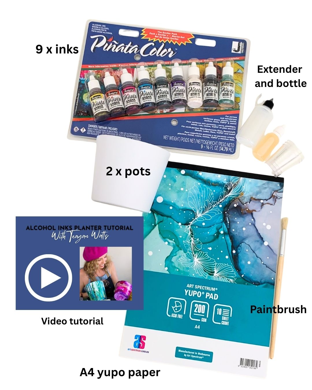 Inky planter kit - video access included - Teagan Watts