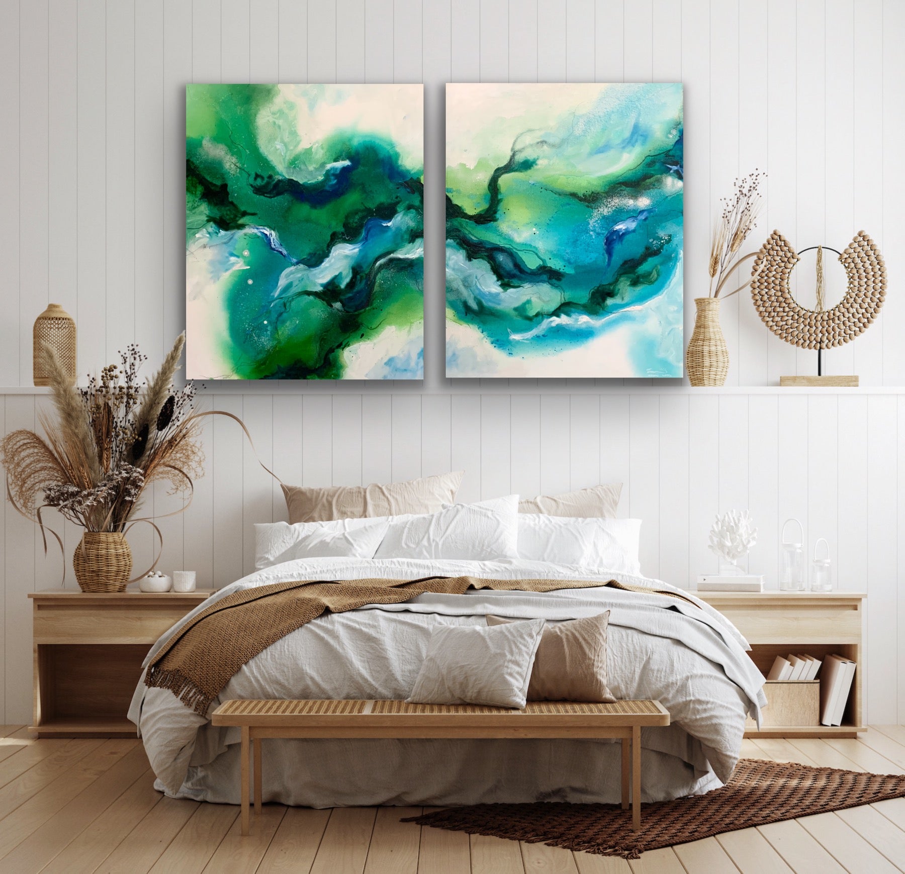 Beach House Musing Diptych - Limited edition print - Teagan Watts