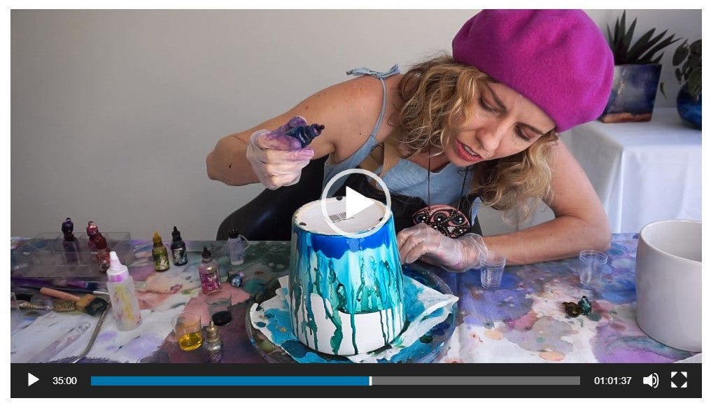 Alcohol Ink Online course bundle - Teagan Watts