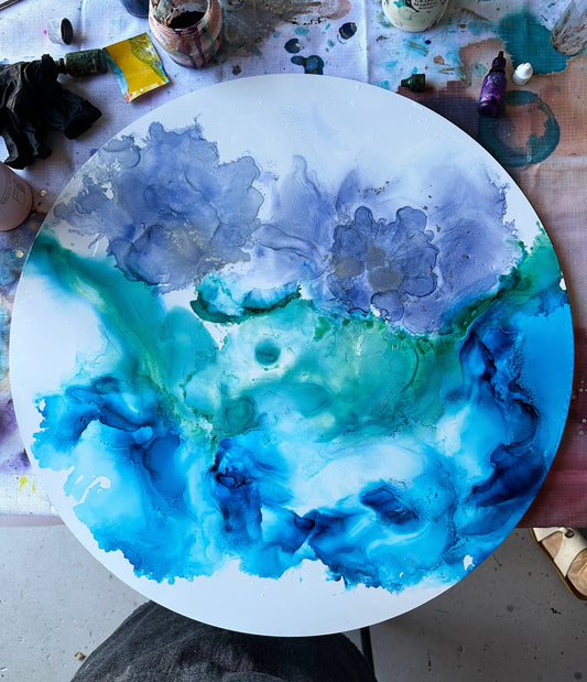 SAT NOV  22nd, 3.30 - 6.30pm - Abstract Art workshop (Alcohol Inks + mixed media) - Teagan Watts 