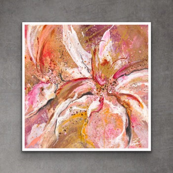 Roseate - Art print - square format - Teagan Watts 